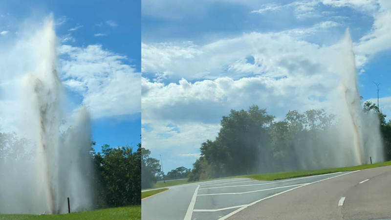 Water Eruption at Epcot