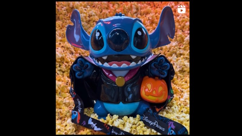 New Vampire Stitch Popcorn Bucket at Disneyland!